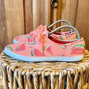 Keds Modcloth Pink “Harry Styles” Watermelon Fruit Summer Sneakers Size 9